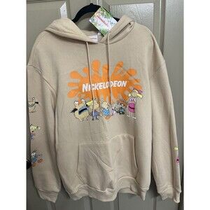 Nickelodeon  Rugrats Unisex 90s Retro Cartoon Pullover Hoodie Large Vintage